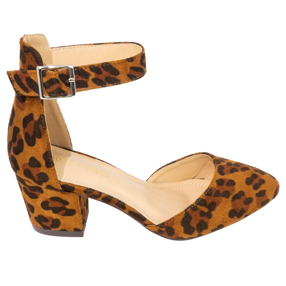⭐️ Women's Chic Pointy Toe Chunky Heel Leopard